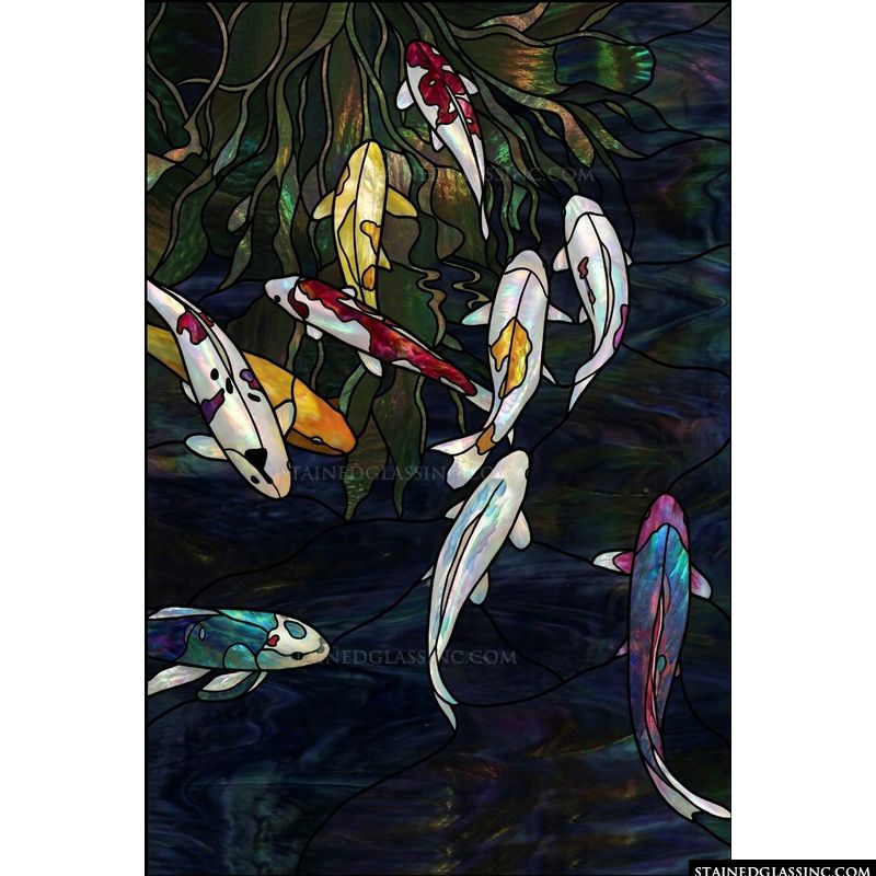 Koi Pond in Deep Waters