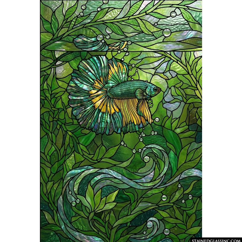 Betta Fish in Emerald Waters