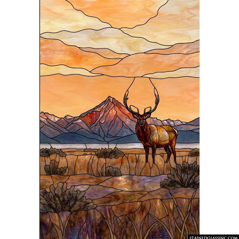 Elk in Mountain Landscape