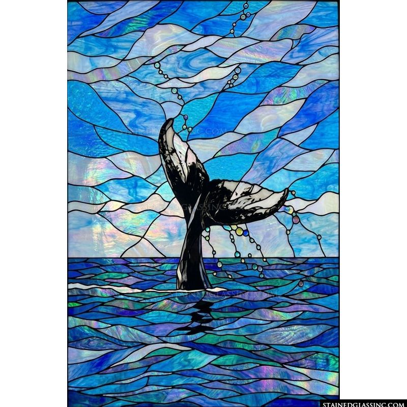 Whale Tail at Sea