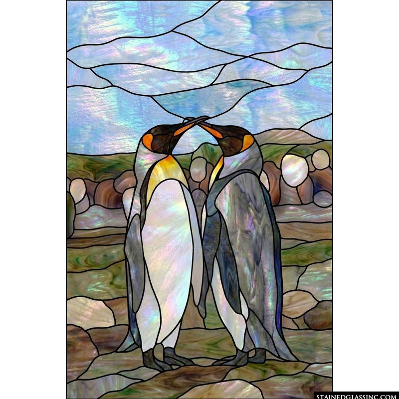 Emperor Penguins in Love