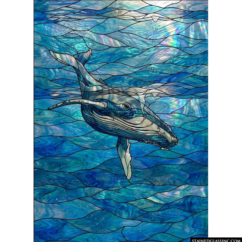 Humpback Whale in Azure Depths