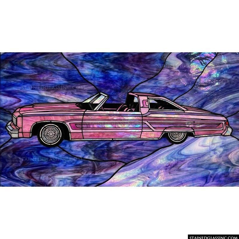 Pink Lowrider Convertible