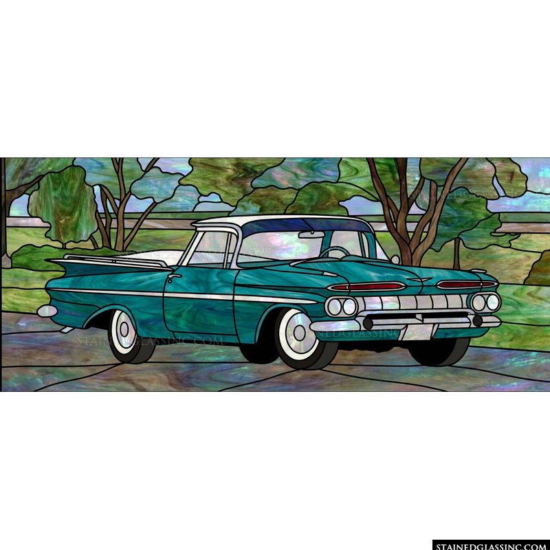 Classic Turquoise Pickup Truck