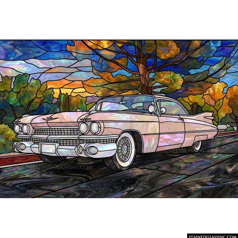 Classic Americana Cruiser at Sunset