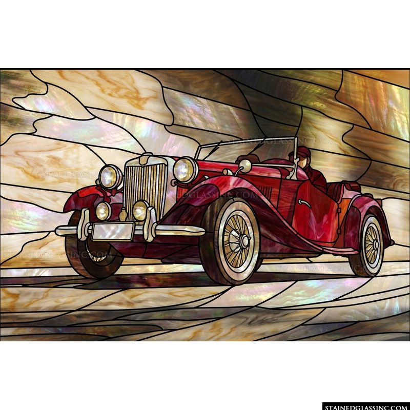 Vintage Red Roadster