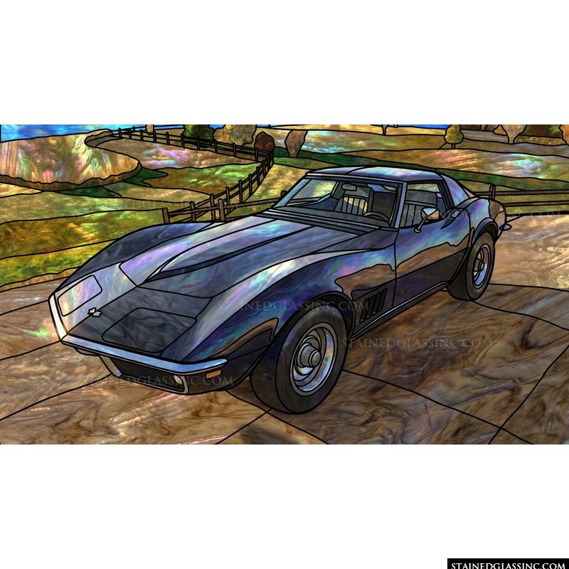 Classic Sports Car in the Countryside