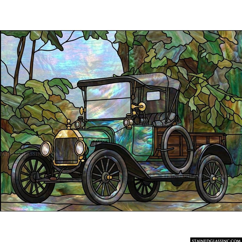 Vintage Roadster in the Woodland