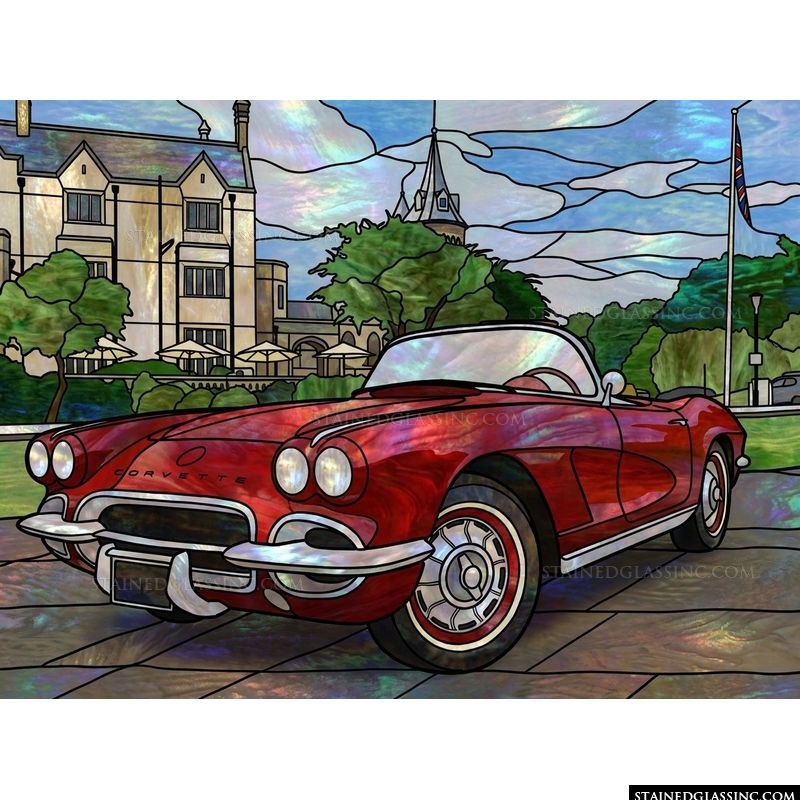 Classic Red Corvette