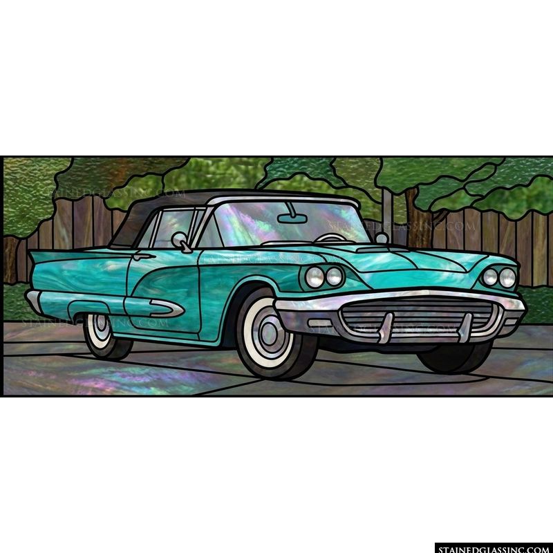 Classic Turquoise Convertible