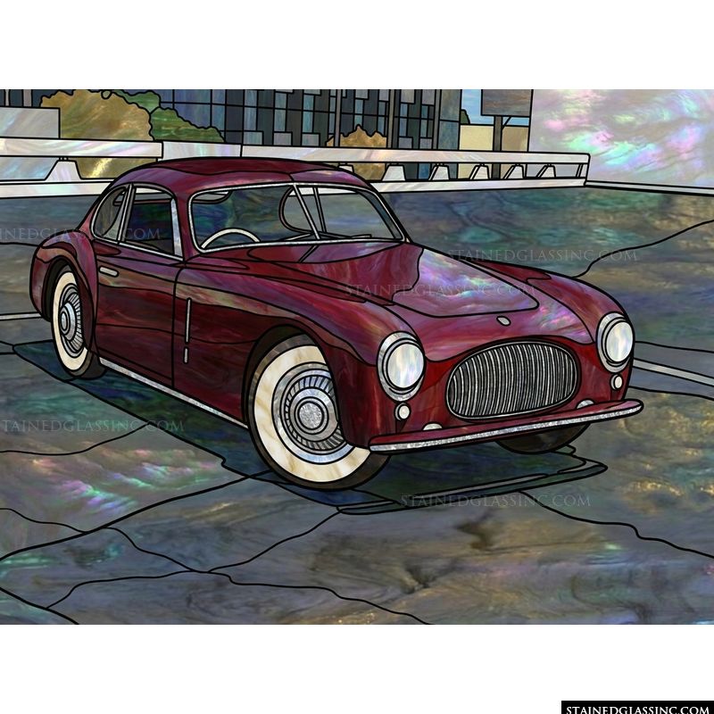 Classic Maroon Roadster