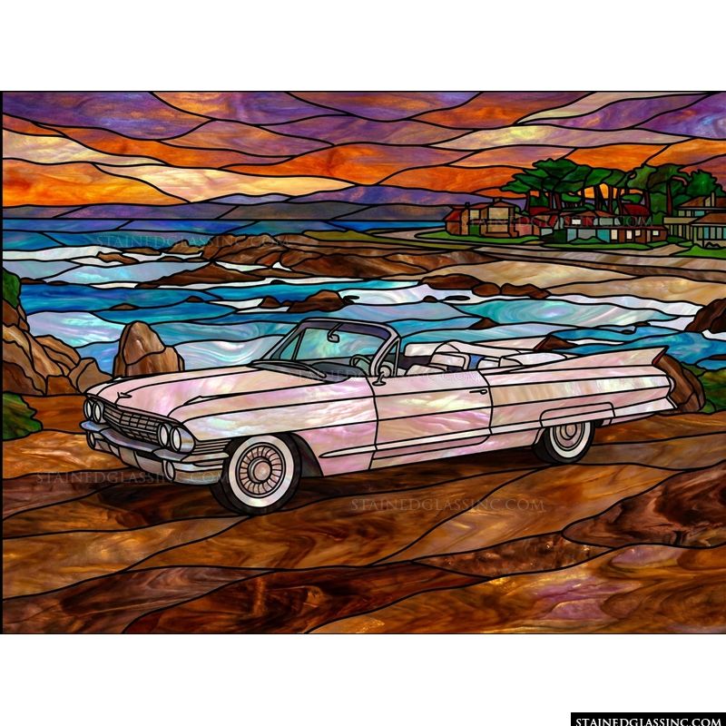 Classic Convertible by the Shore