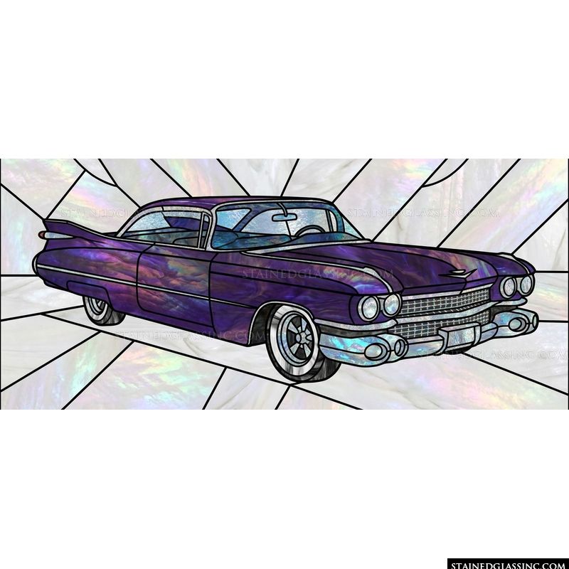 Classic Purple Cadillac