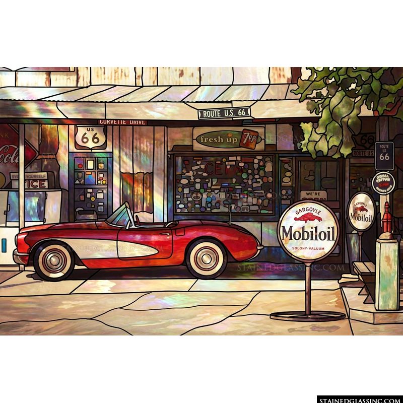 Classic Roadster on Route 66