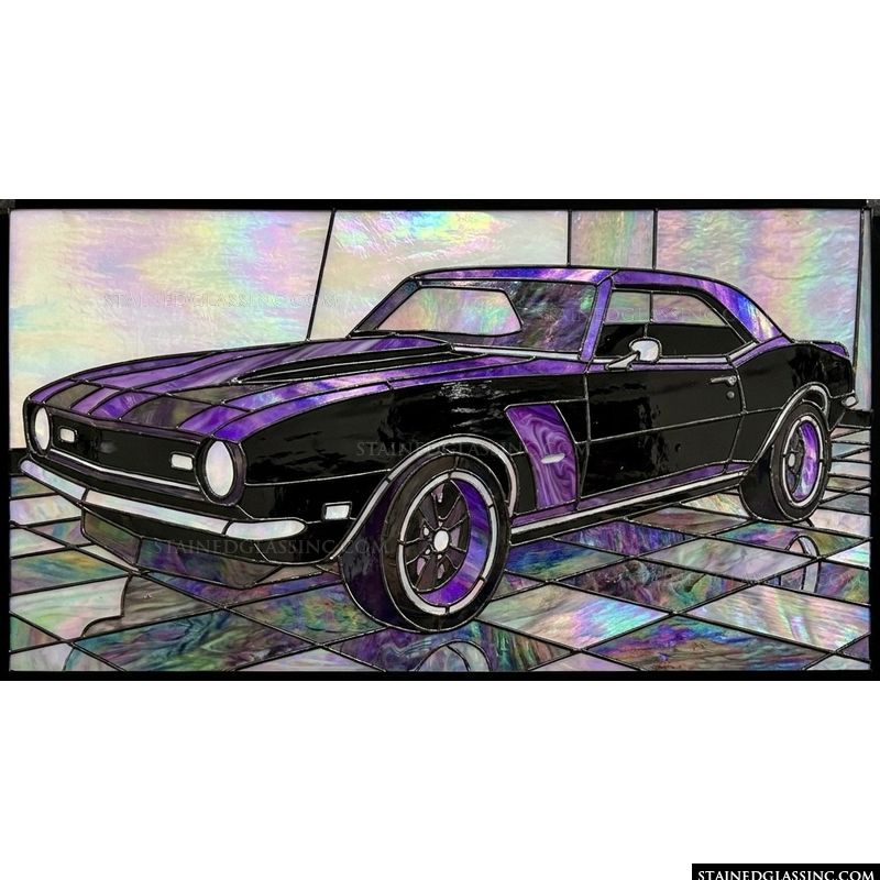 Classic Purple Muscle Car