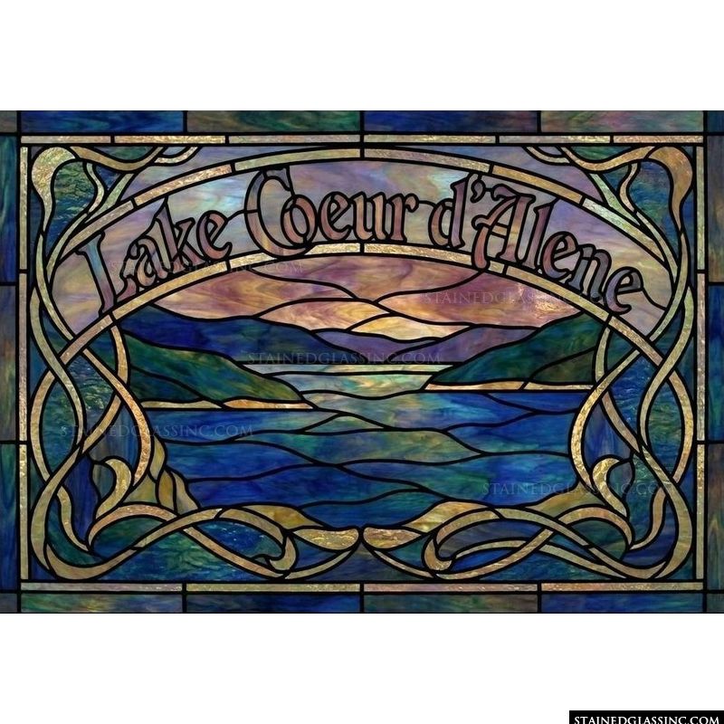Lake Coeur d'Alene Sunset Scene