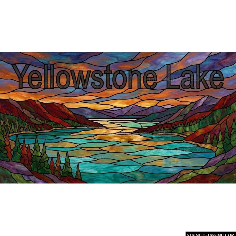 Yellowstone Lake Sunset