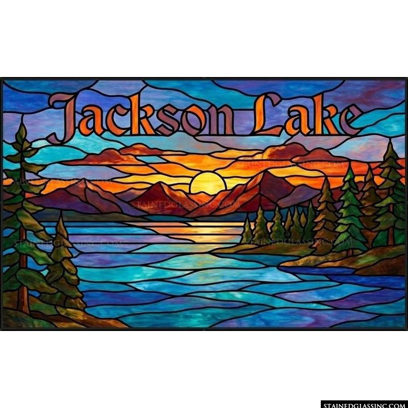 Jackson Lake Sunset Landscape