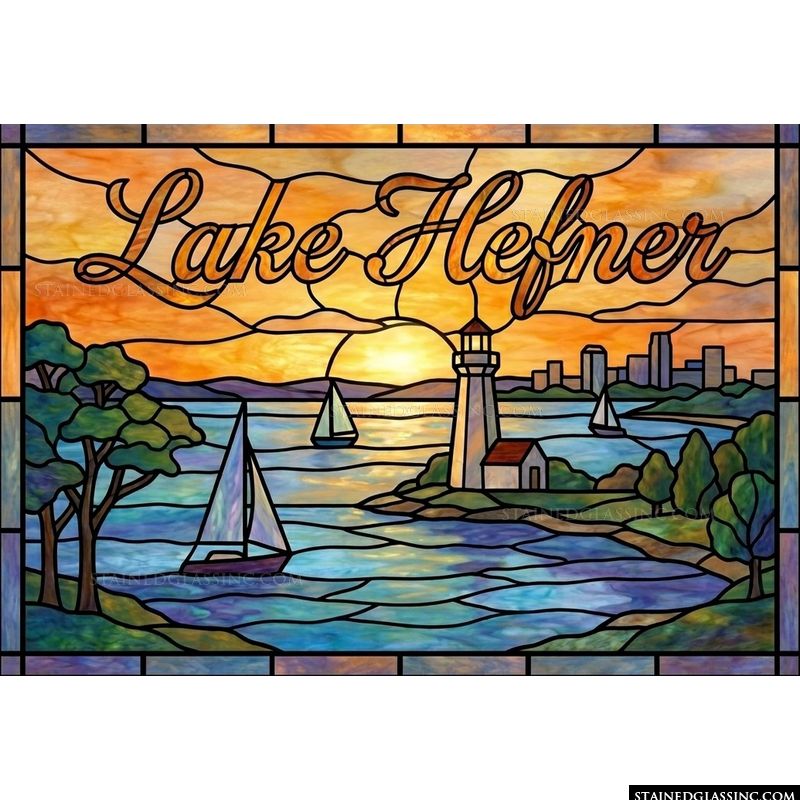 Lake Hefner Lighthouse Sunset