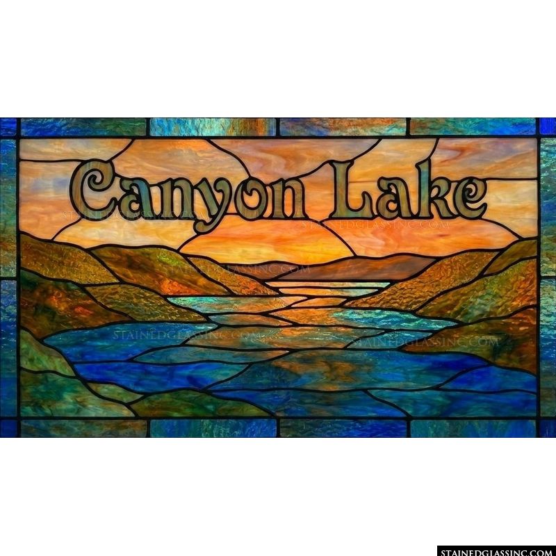 Canyon Lake Sunset Landscape