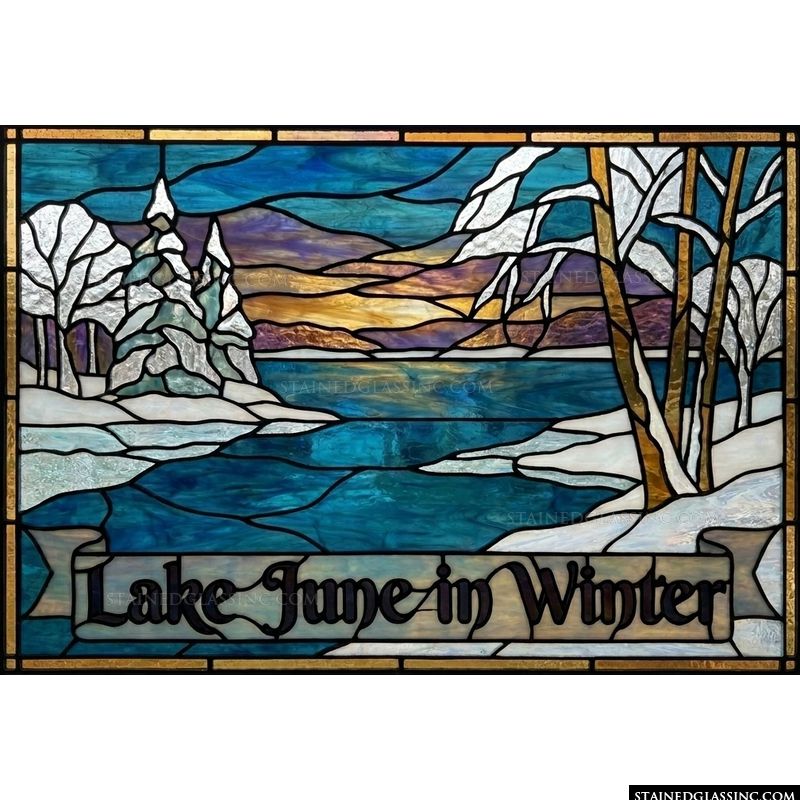 Lake June in Winter Scenic Landscape