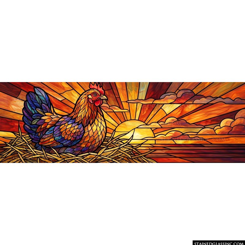 Hen at Sunrise