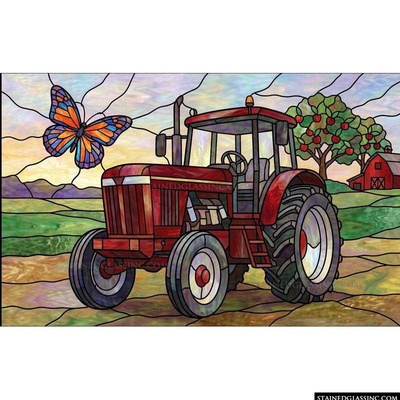 Tractor in the Orchard