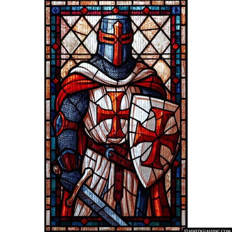 Crusader Knight in Armor and Tunic