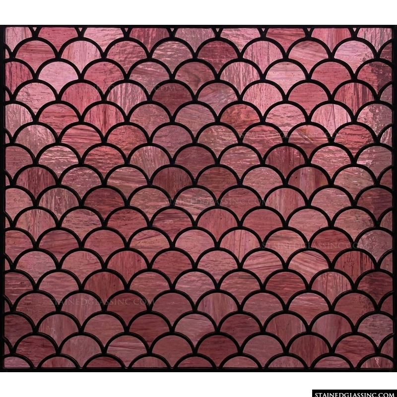 Rose Fish Scale Pattern