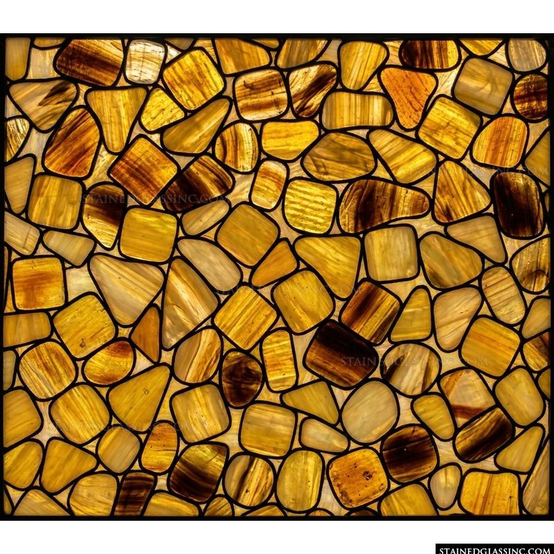 Amber Pebble Mosaic