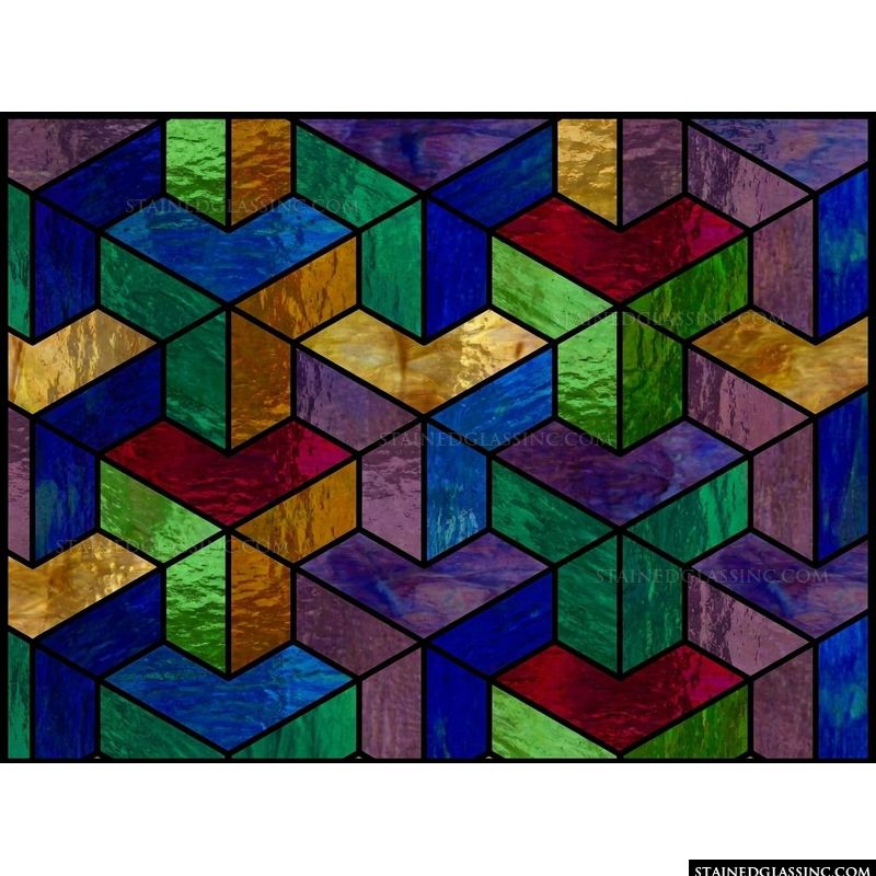 Geometric Diamond Tiled Pattern