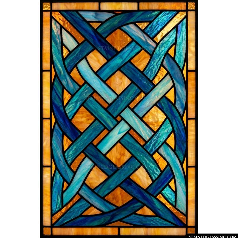 Interlocking Azure Knotwork