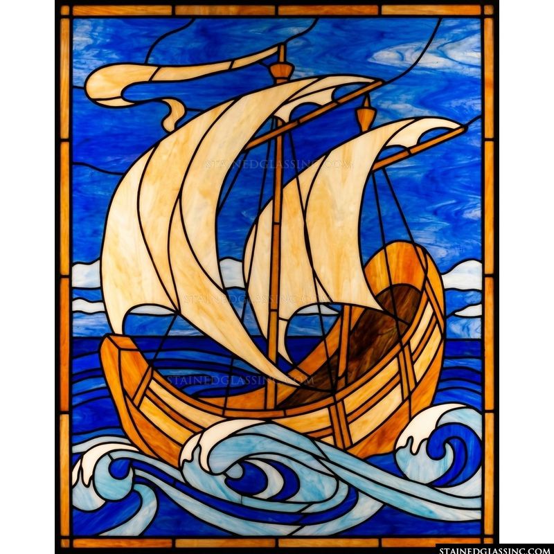 Galleon Sailing on Deep Blue Seas