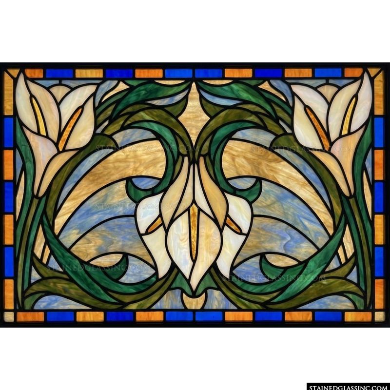 Floral Lily Art Nouveau Harmony