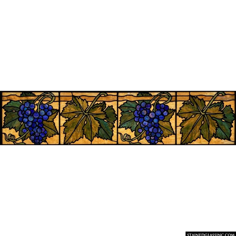 Vineyard Harvest in Cobalt and Amber