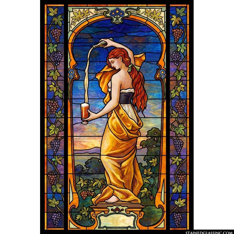 Maiden Pouring A Drink