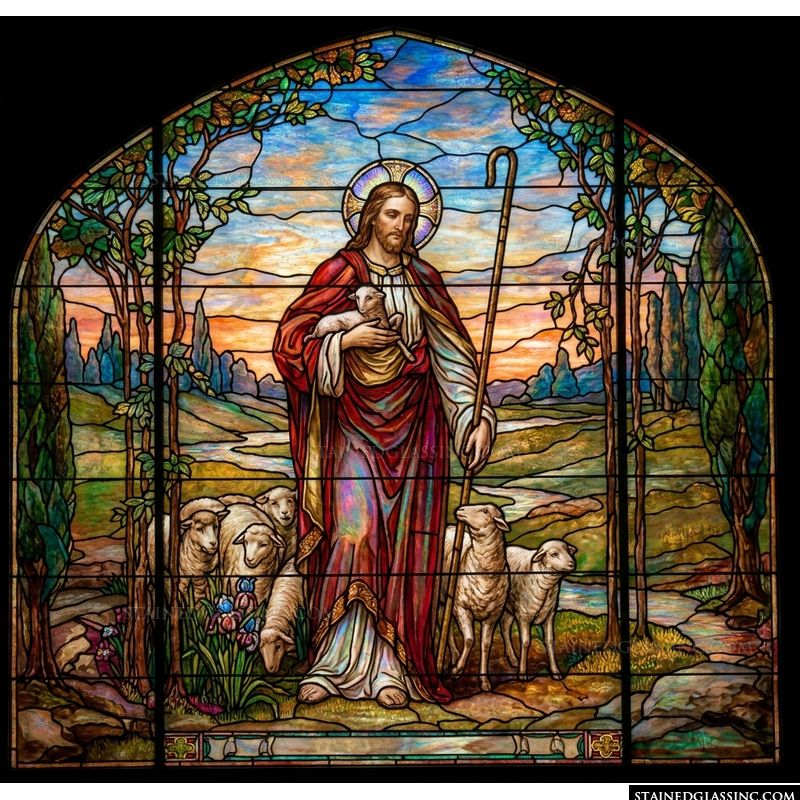 The Good Shepherd with His Flock