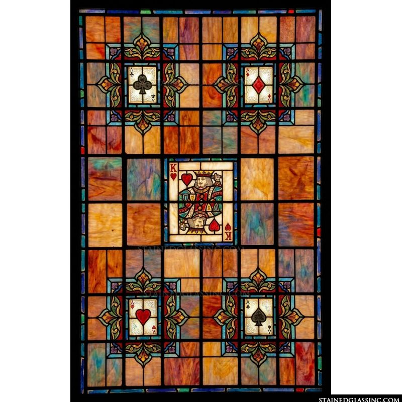 King of Hearts with Four Aces
