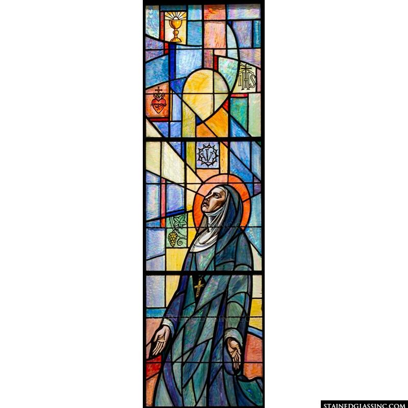 Nun in Devotion with Sacred Emblems