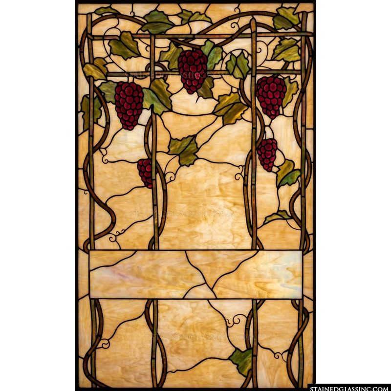 Grapevine Trellis in Amber
