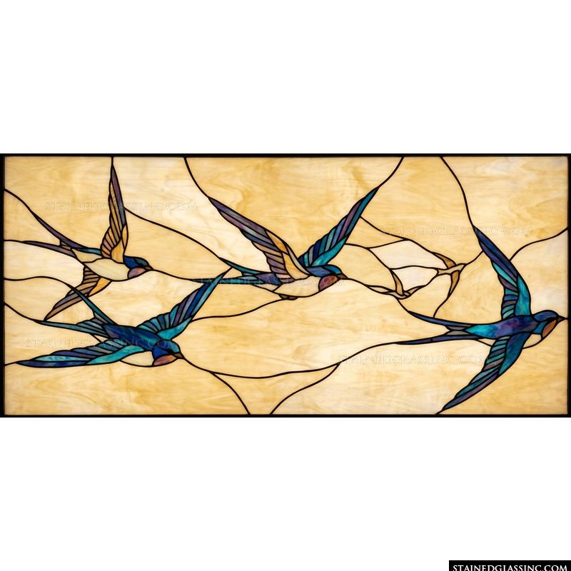 Swallows in Flight