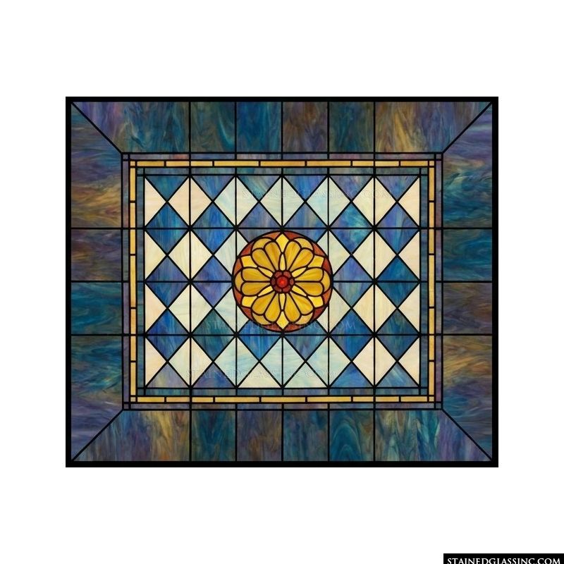 Golden Medallion with Diamond Lattice
