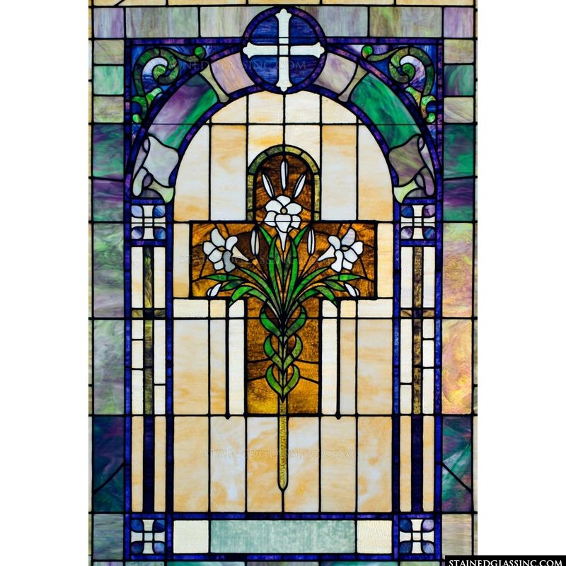 Lilies on Cross