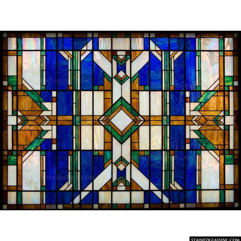 Geometric Diamond and Column Pattern