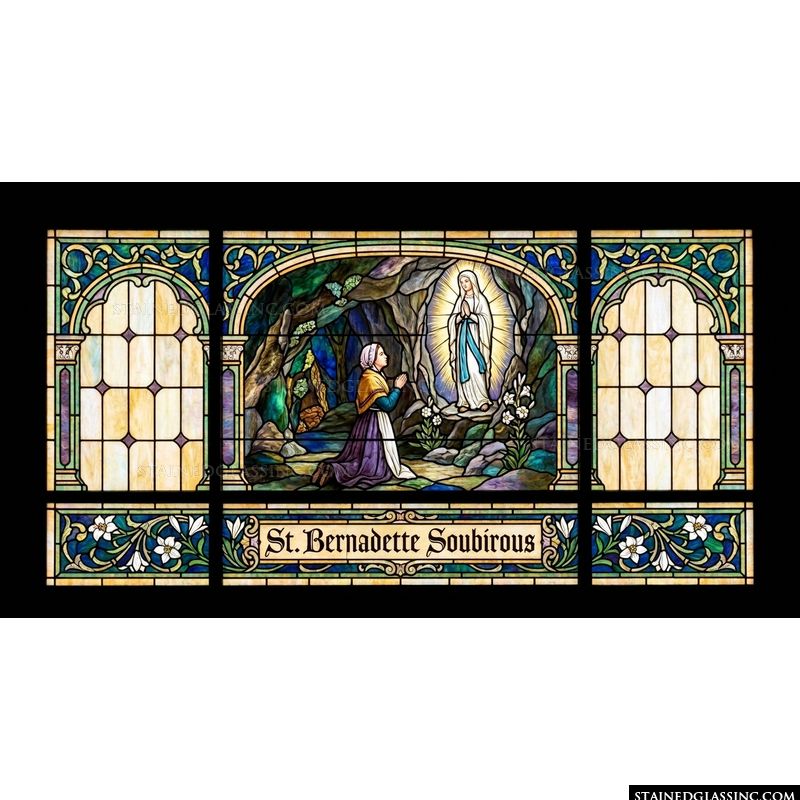 Saint Bernadette at the Grotto of Lourdes