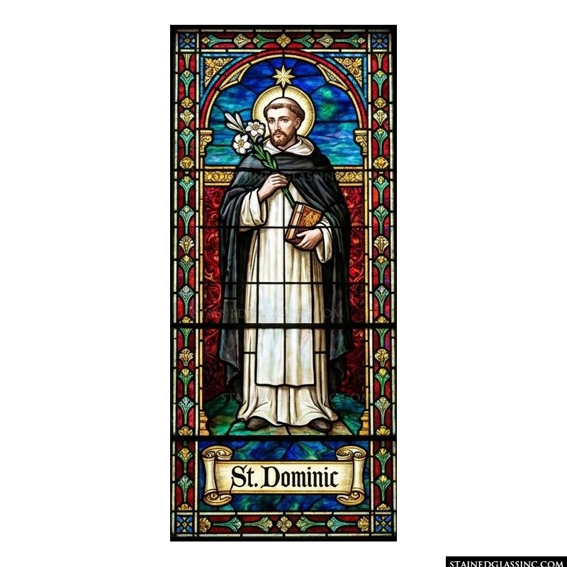Saint Dominic with Lily and Book