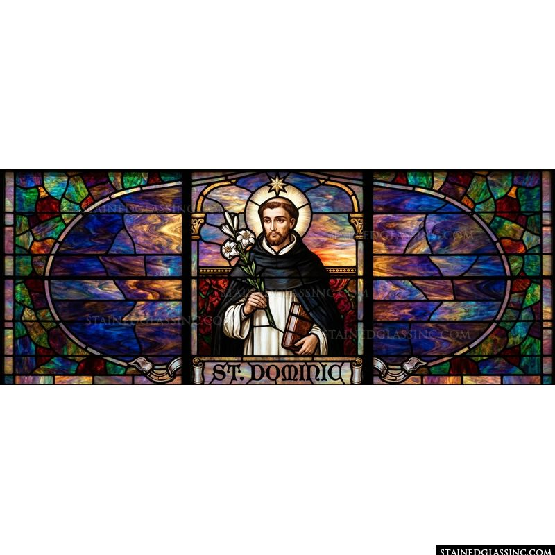 Saint Dominic with Lilies and Book
