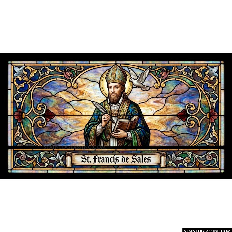 Saint Francis de Sales with Quill and Book