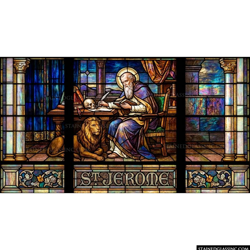 Saint Jerome with Lion in His Study
