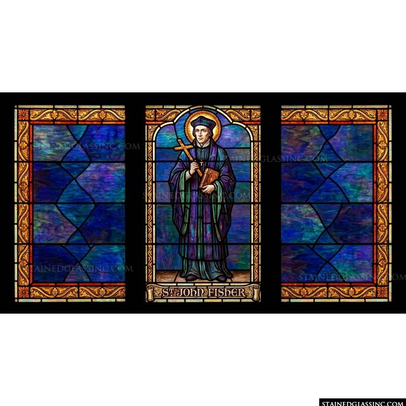Saint John Fisher with Cross and Book